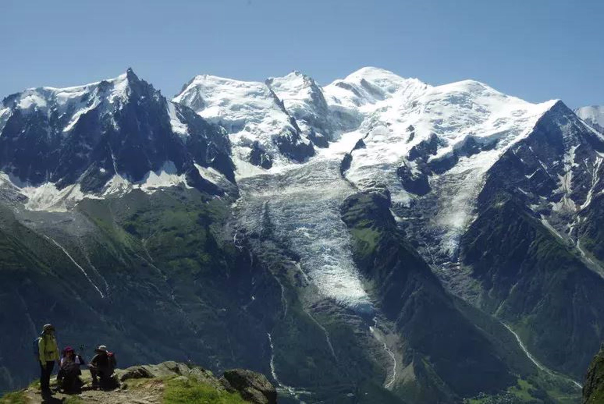 Glaciares en el Mont Blanc