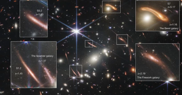 Webb capta los inicios de formación estelar en galaxias lejanas